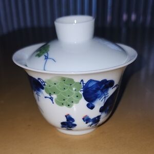 Authentic RL Jingdezhen Porcelain Gaiwan - Traditional Chinese Tea Steeper